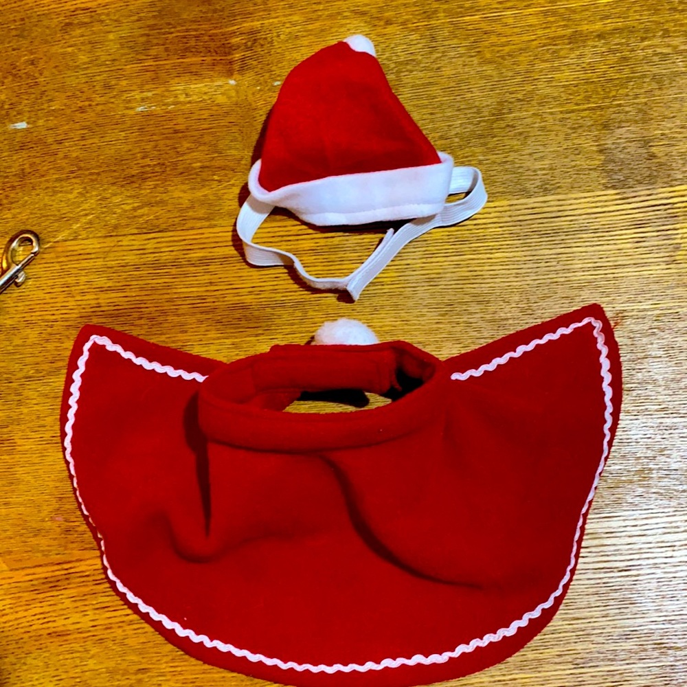 Mrs. Clause small dog Christmas outfit brand new